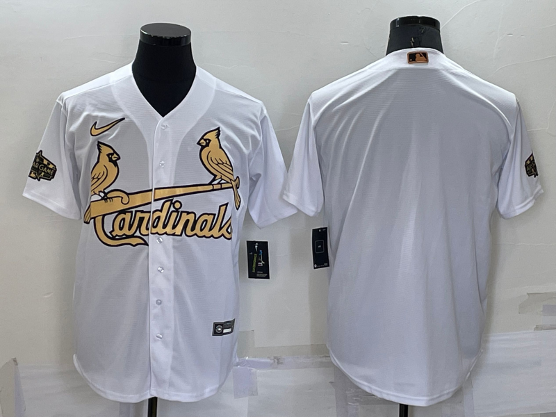 Men's St. Louis Cardinals White Replica Blank jersey
