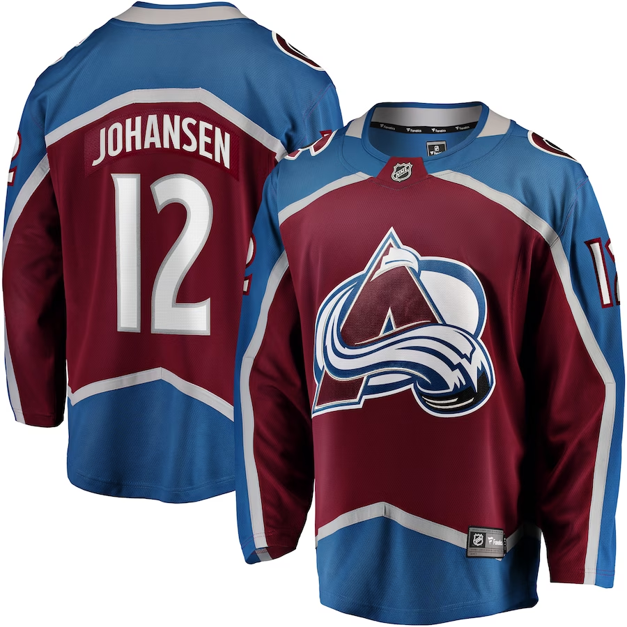 Men's Colorado Avalanche Ryan Johansen #12 Maroon Home Breakaway jersey