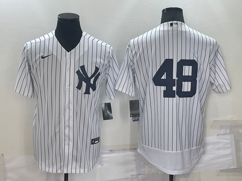 Men's New York Yankees Anthony Rizzo #48 White Replica Player Name jersey