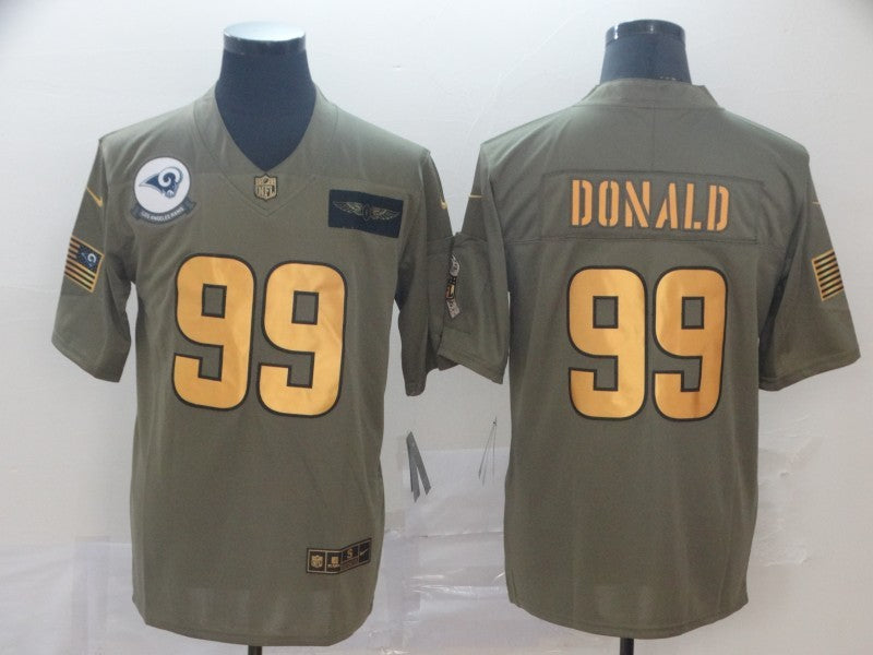 Men's Los Angeles Rams Aaron Donald #99 Brown Player Game jersey