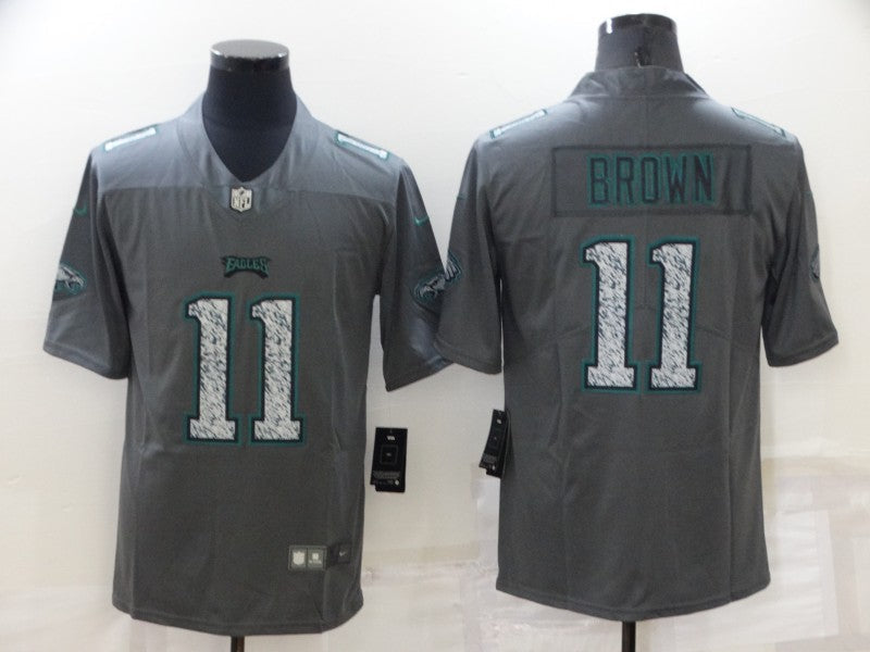 Men's Philadelphia Eagles A.J. Brown #11 Gray Game Player jersey