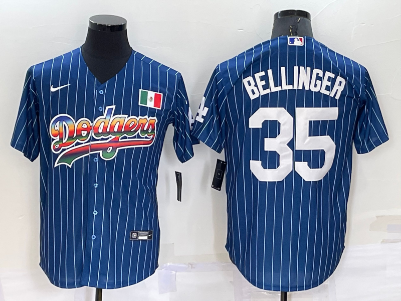 Men's Los Angeles Dodgers Cody Bellinger #35 Blue Authentic Game jersey