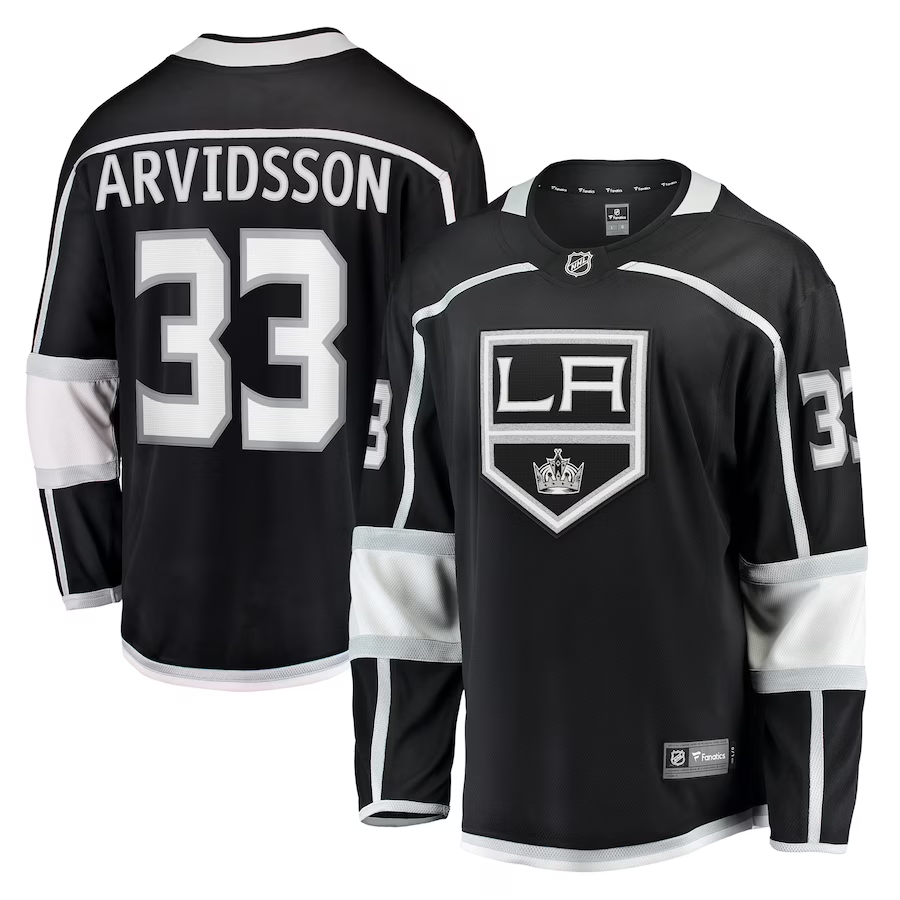 Men's Los Angeles Kings Viktor Arvidsson #33 Black Home Breakaway Player jersey