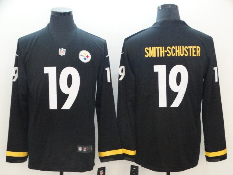 Men's Pittsburgh Steelers #19 JuJu Smith-Schuster Black Authentic Game jersey