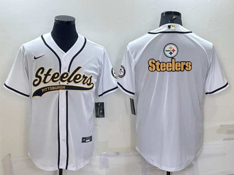 Men's Pittsburgh Steelers White Fashion jersey