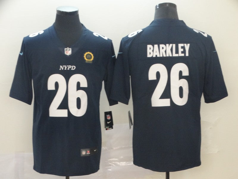 Men's New York Giants Saquon Barkley #26 Navy City Edition Game jersey