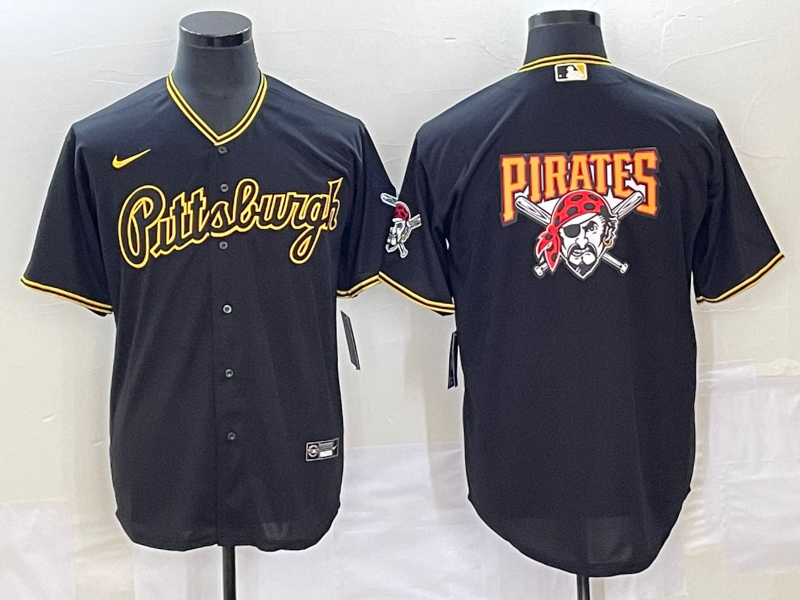 Men's Pittsburgh Pirates Black Replica Player jersey
