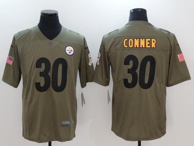 Men's Pittsburgh Steelers James Conner #30 Brown Alternate Game jersey