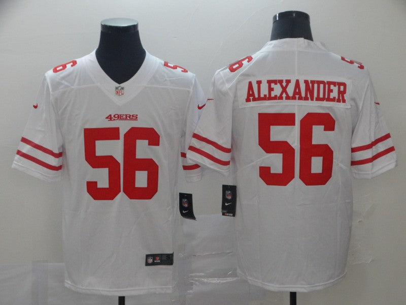 Men's San Francisco 49ers Kwon Alexander #56 White Game jersey