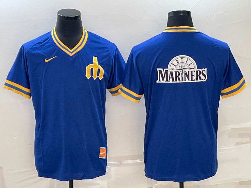 Men's Seattle Mariners Blue Replica Team jersey