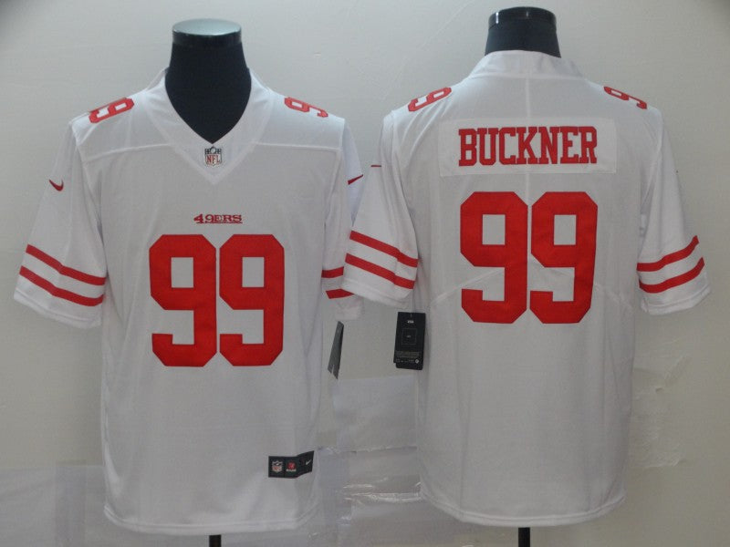Men's San Francisco 49ers DeForest Buckner #99 White Game Player jersey