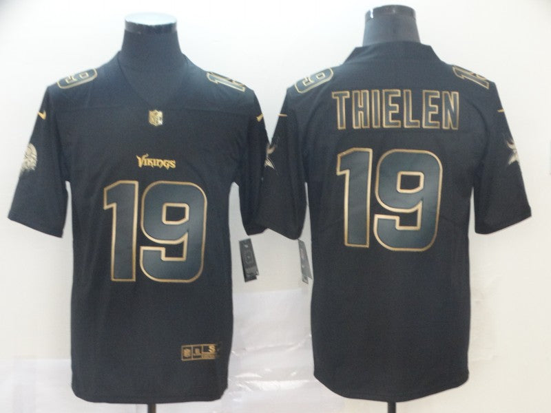 Men's Minnesota Vikings #19 Adam Thielen Black Game jersey