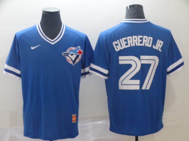 Men's Toronto Blue Jays Vladimir Guerrero Jr. #27 Blue Replica Player jersey
