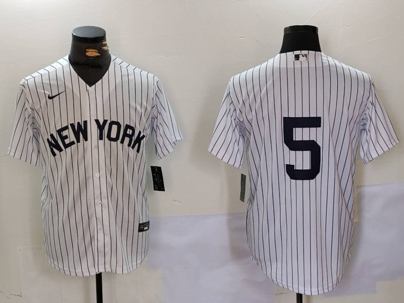 Men's New York Yankees Joe Dimaggio #5 White Limited Player jersey