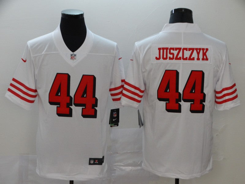 Men's San Francisco 49ers Kyle Juszczyk #44 White Game Player jersey