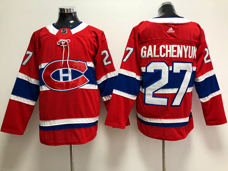 Men's Montreal Canadiens Alex Galchenyuk #27 Red Player Game jersey