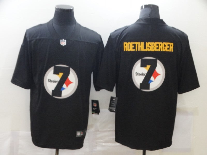 Men's Pittsburgh Steelers Ben Roethlisberger #7 Black Player jersey