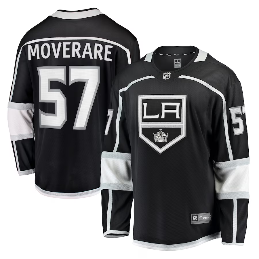 Men's Los Angeles Kings Jacob Moverare #57 Black Home Breakaway Player jersey