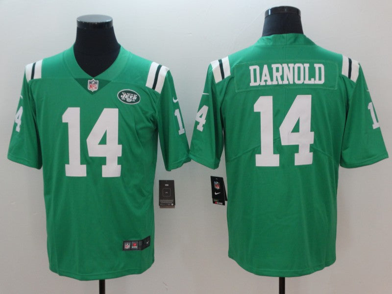 Men's New York Jets Sam Darnold #14 Green Player Game jersey
