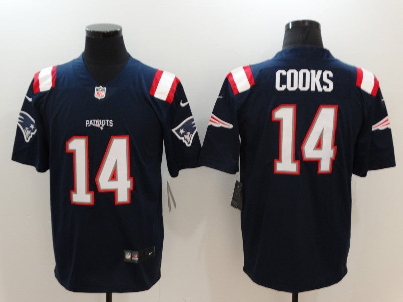 Men's New England Patriots Brandin Cooks #14 Navy Game jersey