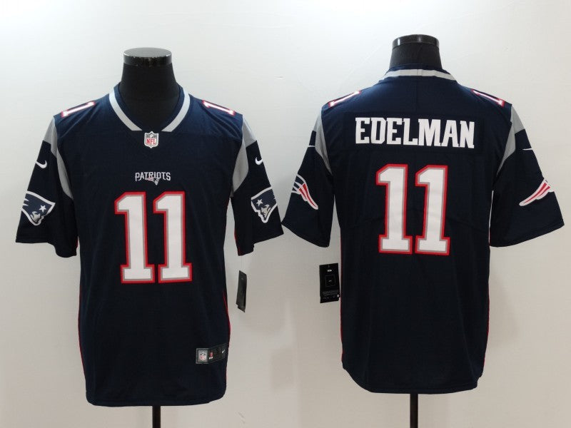 Men's New England Patriots Julian Edelman #11 Navy Blue Game jersey