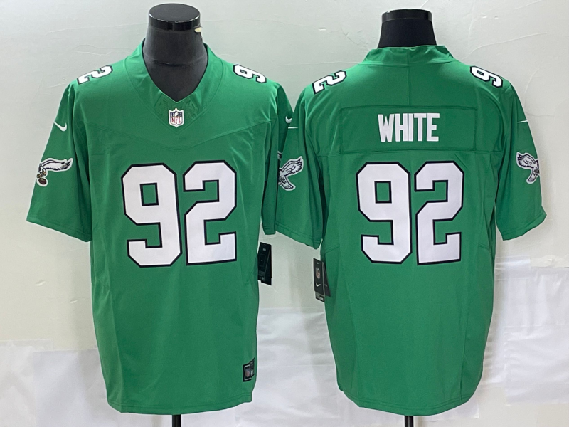 Men's Philadelphia Eagles Reggie White #92 Kelly Green Game jersey