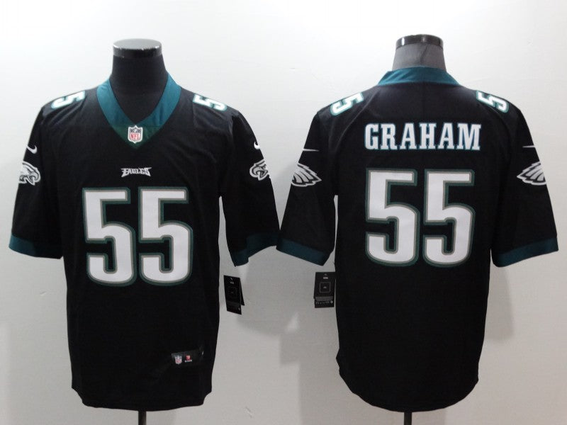 Men's Philadelphia Eagles Brandon Graham #55 Black Game jersey