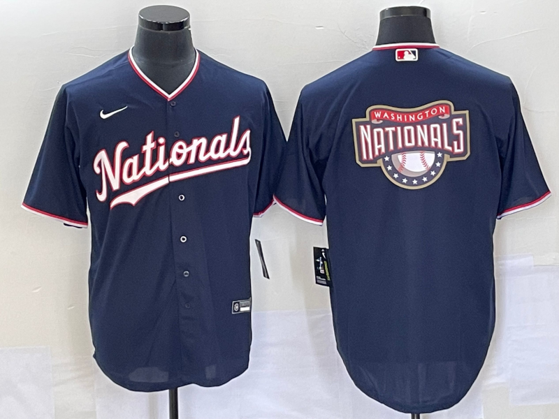 Men's Washington Nationals Navy Alternate Replica Team jersey