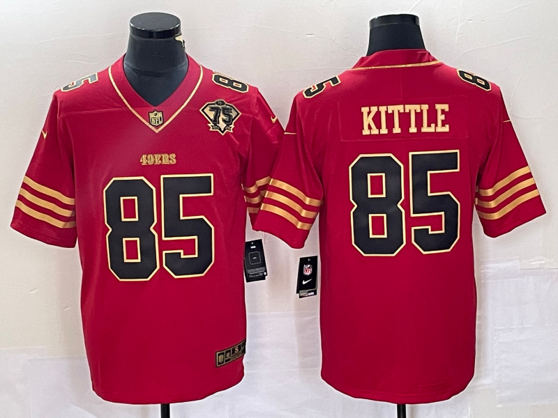 Men's San Francisco 49ers George Kittle #85 Scarlet Vapor F.U.S.E. Limited jersey