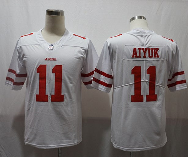 Men's San Francisco 49ers Brandon Aiyuk #11 White Game jersey