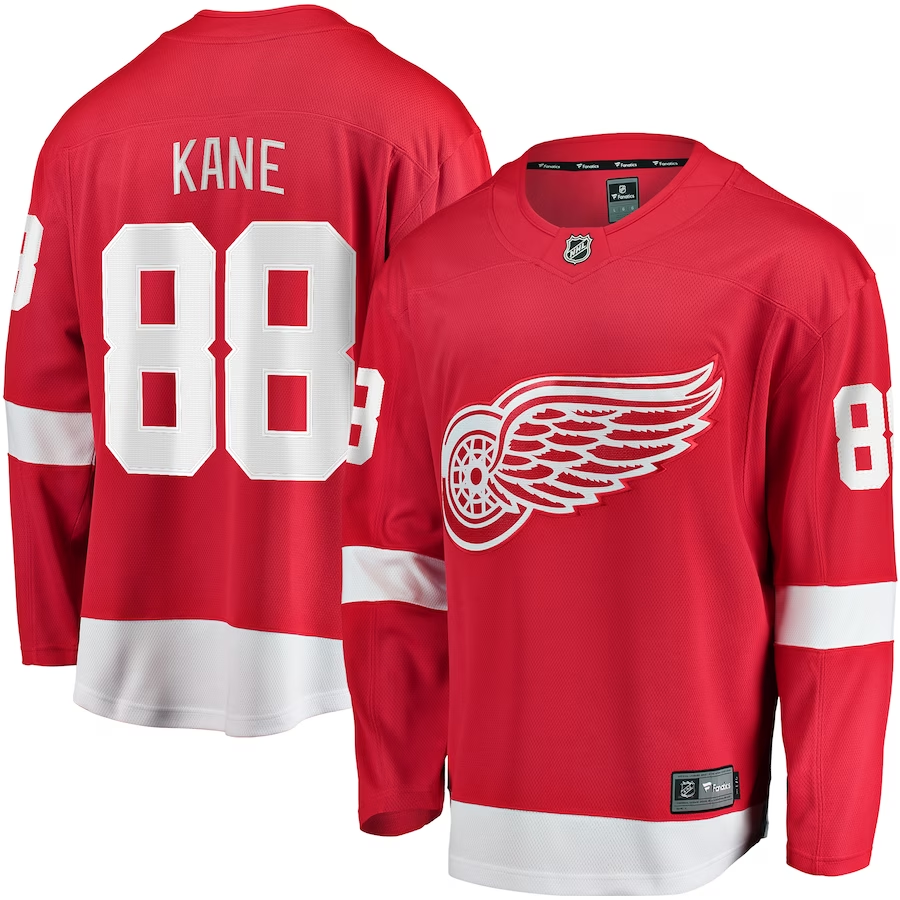 Men's Detroit Red Wings Patrick Kane #88 Red Home Breakaway Player jersey