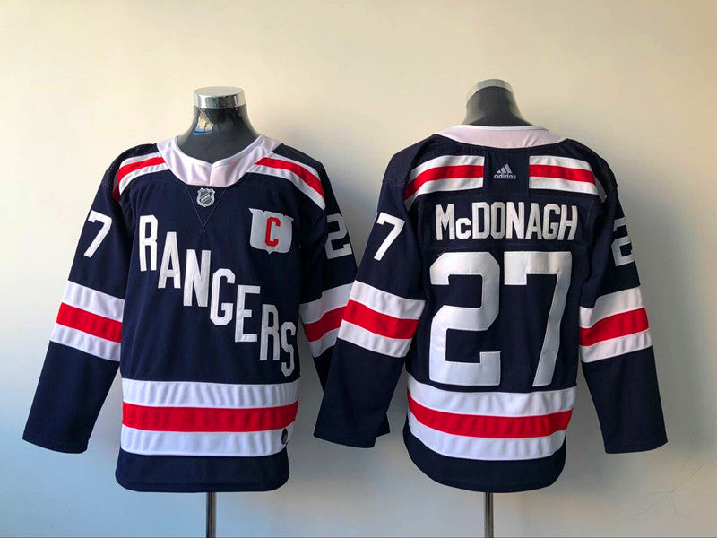 Men's New York Rangers Ryan McDonagh #27 Navy Player Game jersey