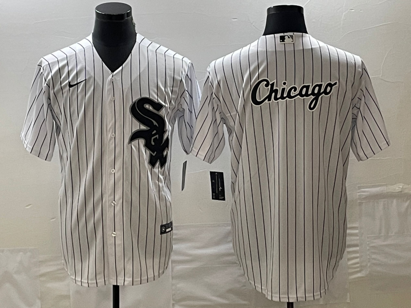 Men's Chicago White Sox White Home Replica Game jersey