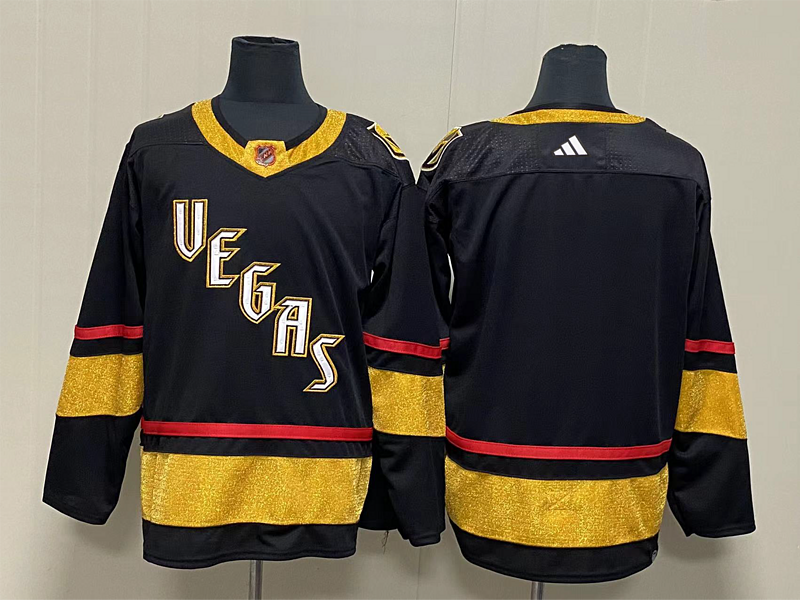 Men's Vegas Golden Knights Black Blank jersey