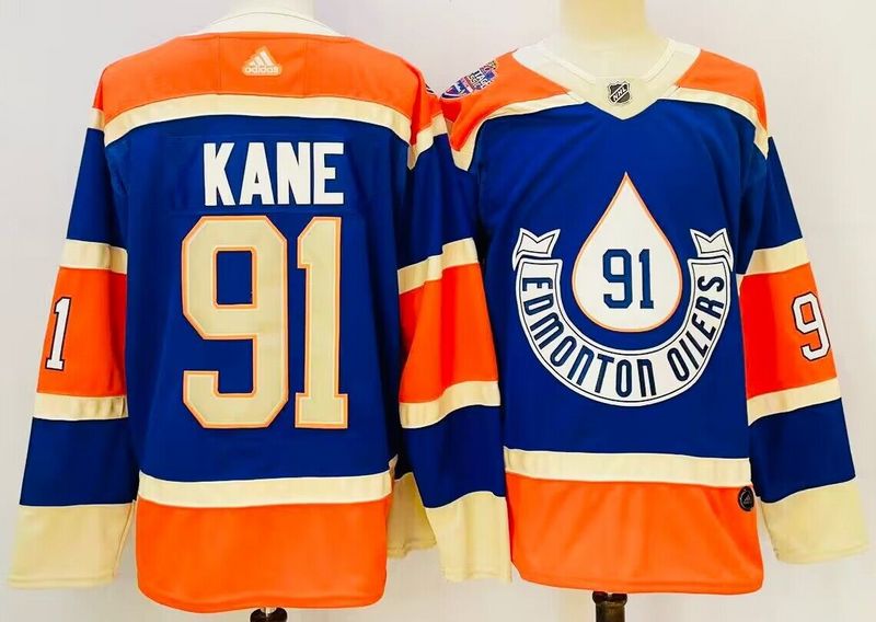 Men's Edmonton Oilers Evander Kane #91 Blue Game jersey