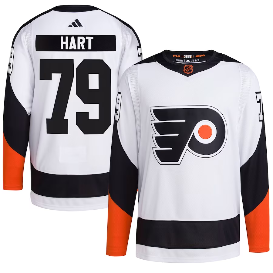 Men's Philadelphia Flyers Carter Hart #79 White Replica Player jersey