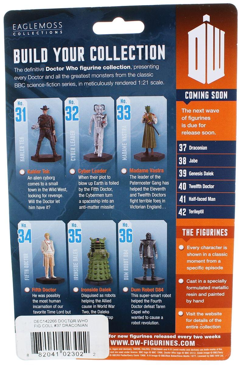 Doctor Who Draconinan From Frontier In Space 4" Collectible Figure