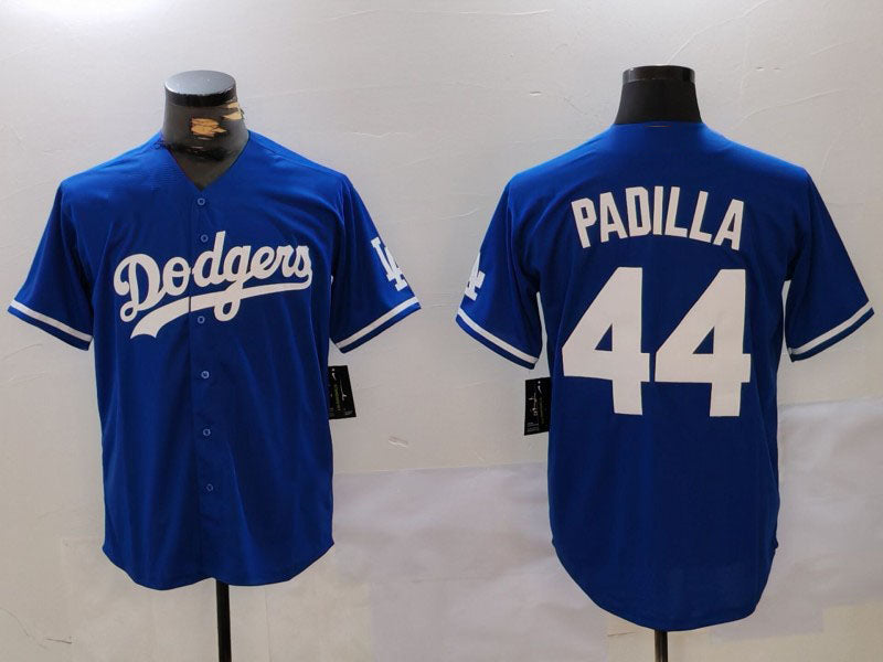 LA.Dodgers #44 Vicente Padilla Blue Player Game Jersey Cool Base Stitched Baseball Jerseys