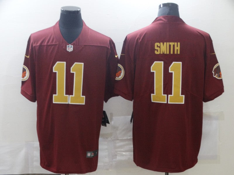 Men's Washington Commanders Alex Smith #11 Red Game Player jersey