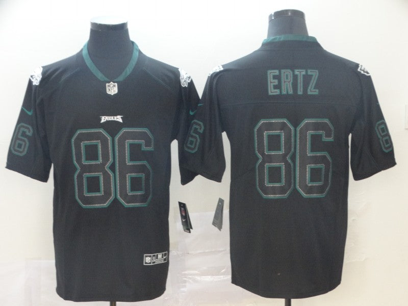 Men's Philadelphia Eagles #86 Zach Ertz Black Game Player jersey