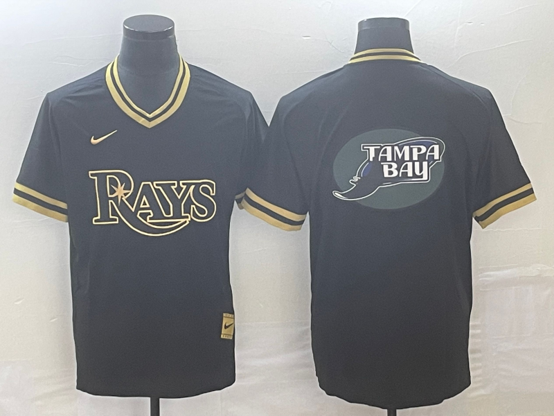 Men's Tampa Bay Rays Black Replica Team jersey