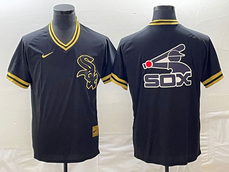 Men's Chicago White Sox Black Cooperstown Collection Player jersey