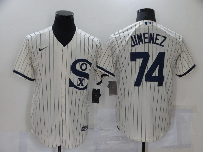Men's Chicago White Sox Eloy Jimenez #74 Beige Replica Baseball jersey