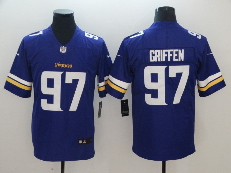 Men's Minnesota Vikings Everson Griffin #97 Purple Game jersey
