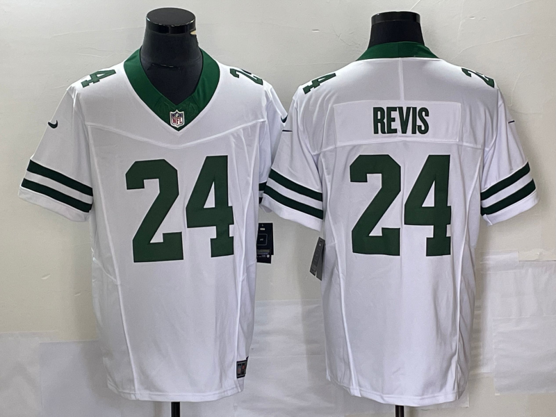 Men's New York Jets Darrelle Revis #24 White Legacy Vapor F.U.S.E. Limited jersey