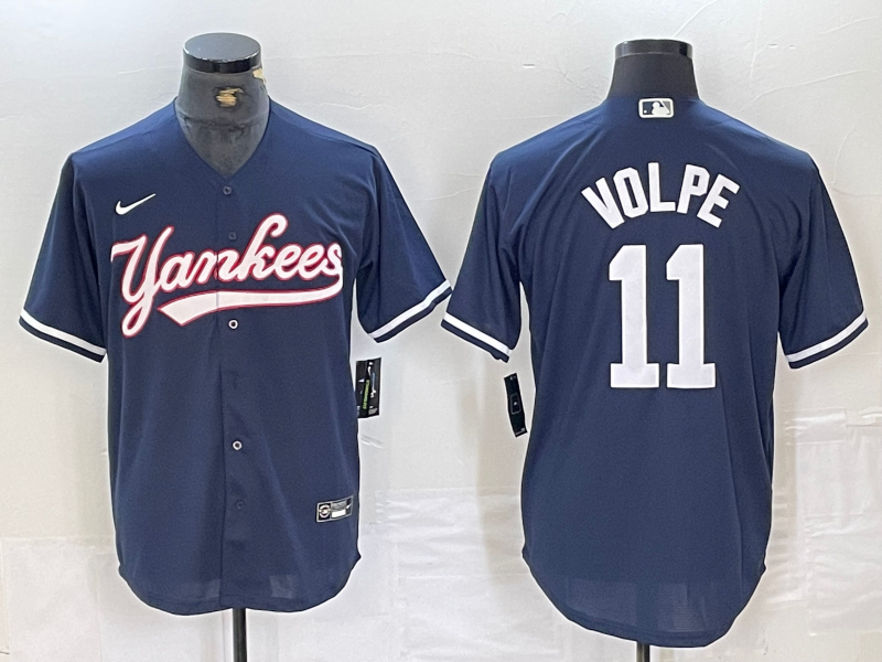 Men's New York Yankees Anthony Volpe #11 Navy Limited Player jersey