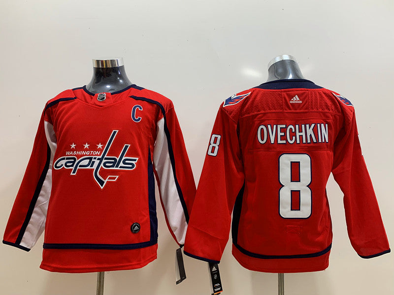 Men's Washington Capitals Alexander Ovechkin #8 Red Player Game jersey
