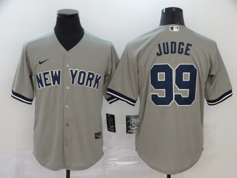 Men's New York Yankees Aaron Judge #99 Gray Replica Baseball jersey