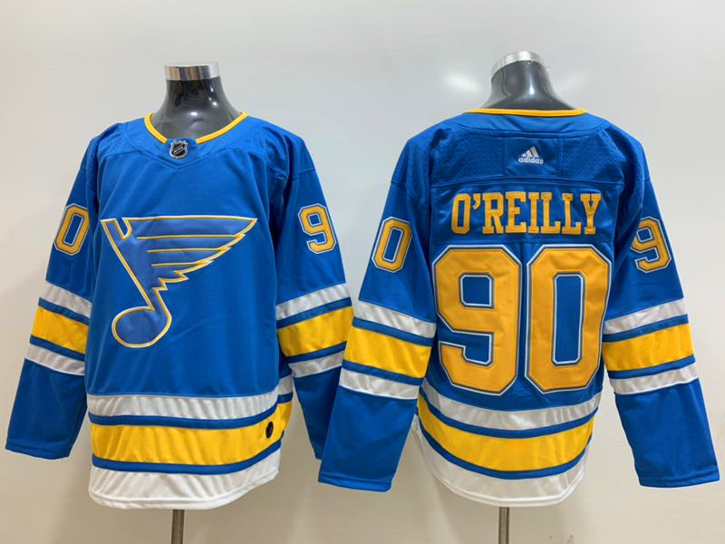 Men's St. Louis Blues Ryan O'Reilly #90 Blue Breakaway jersey