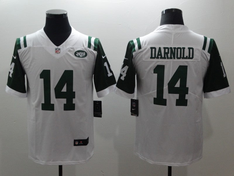 Men's New York Jets Sam Darnold #14 White Game Player jersey